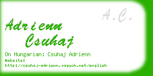 adrienn csuhaj business card